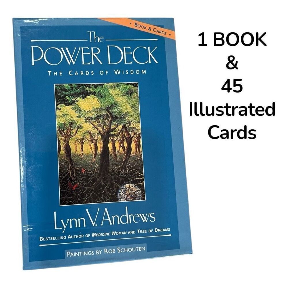 The Power Deck Book & 45 Illustrated Cards by Lynn V. Andrews Tarot